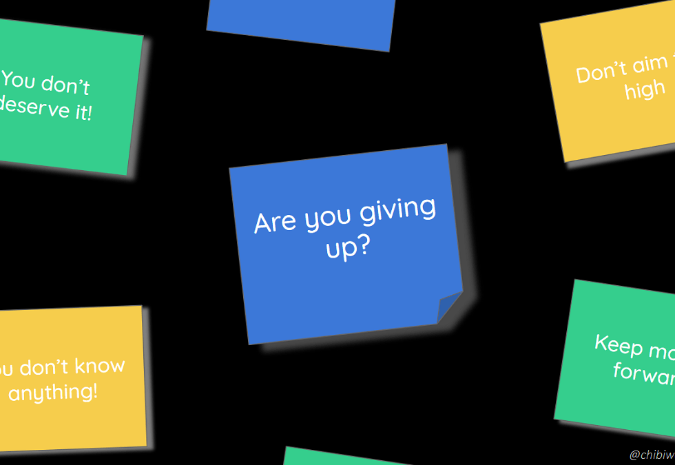 sticky notes - are you giving up?