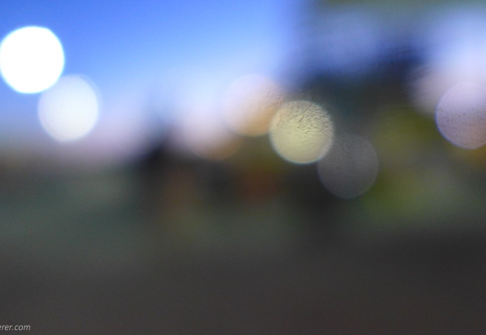 orbs in a blurry background