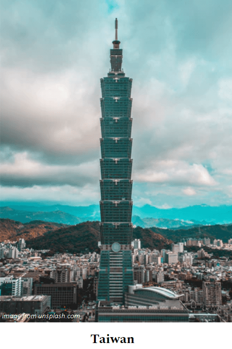 Taipei 101 (Taiwan) from unsplash.com