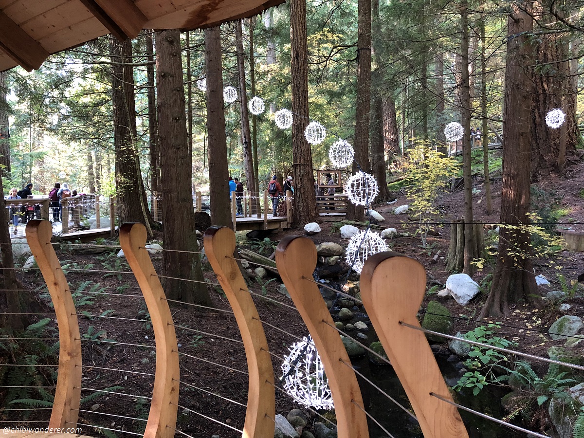Lanterns around Capilano Bridge Park
