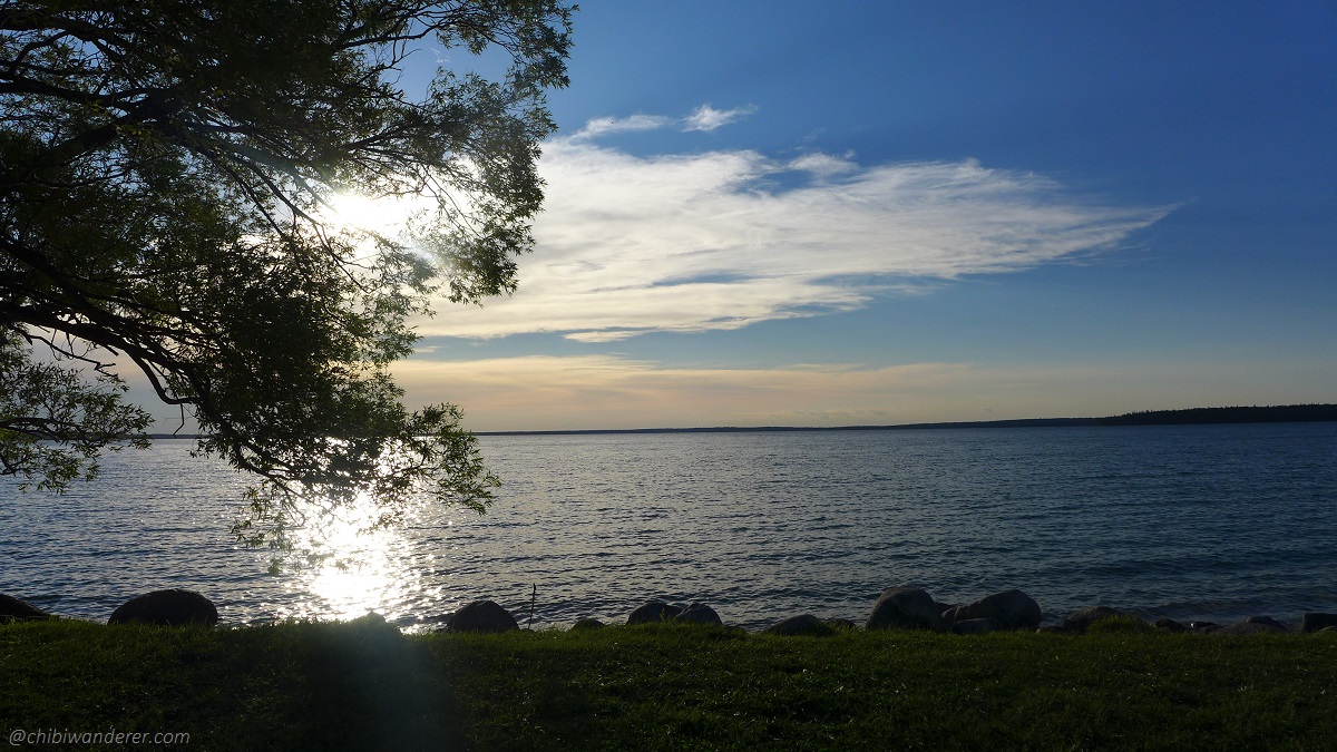 Sunset over Clear Lake, Manitoba