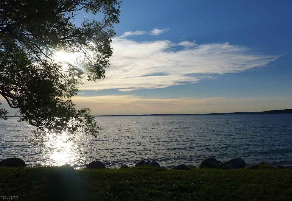 Sunset over Clear Lake, Manitoba